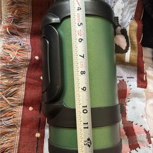 Green Insulated Travel Mug with Handle